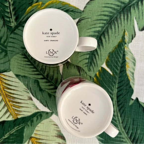 Kate Spade • Lenox • Take a Bow & Leave Something To the Imagination Mugs • S/2 - Picture 5 of 6